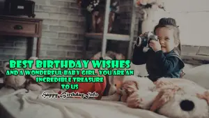 1st birthday wishes for Girl