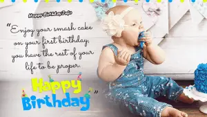 First Birthday Quotes for baby