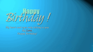 Happy Birthday for Girlfriend