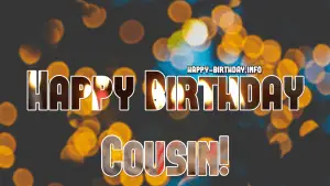 Happy Birthday Wishes For Cousin 