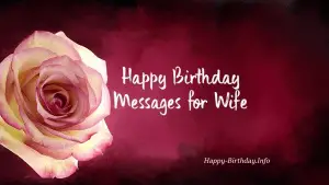Happy Birthday Wishes For Wife