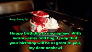 Happy Birthday Wishes For Nephew